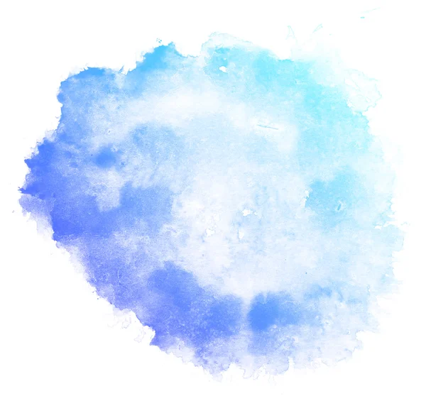 Abstrakte blaue Aquarell Hintergrund. — Stockfoto