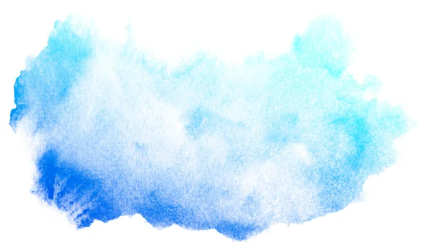 Abstrait bleu aquarelle fond. — Photo