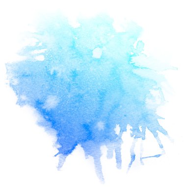 soyut mavi suluboya arkaplan.