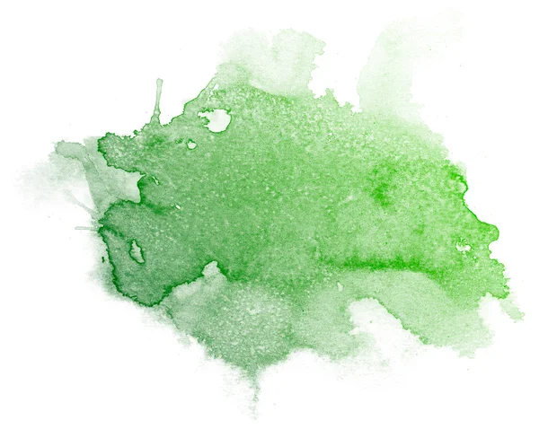 Abstraktní zelené akvarel pozadí. — Stock fotografie