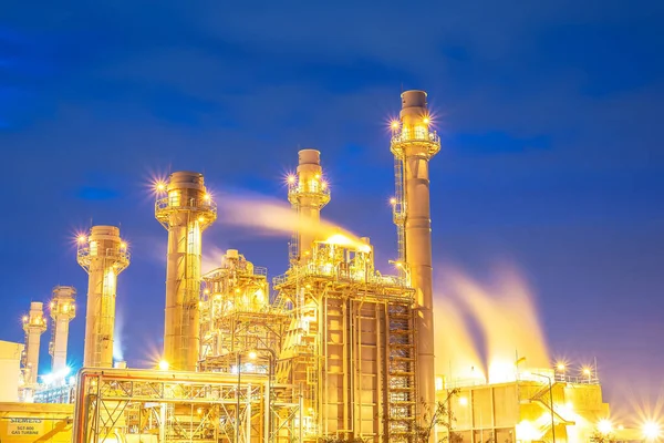 Oil Refinery Industry Sunset Factory Petrochemical Plant — Stock Photo, Image