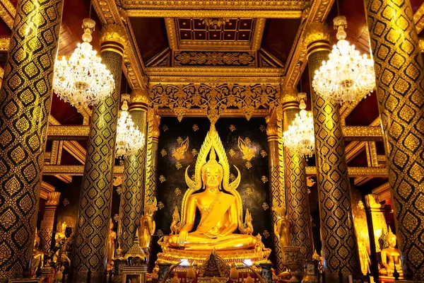Phitsanulok Thailandia Sep 2018 Phra Phuttha Chinnarat Buddha Image Wat — Foto Stock