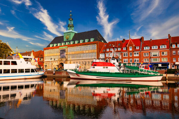 The dock 'Ratsdelft' in Emden Germany