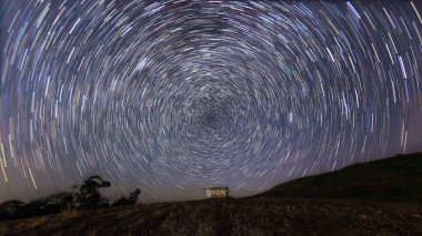 Tayland gece Star yollar hareketi.