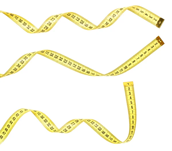 Жовтий сантиметр стрічки — стокове фото