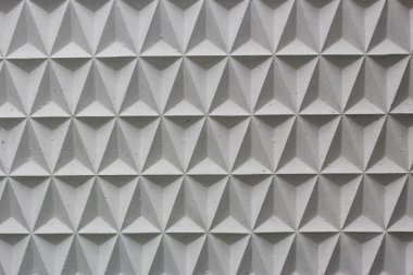 Bir üçgen deseni ile beton duvar