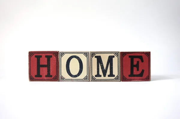 Home with vintage cubes — Stock Photo, Image