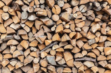 Yakacak odun yığınının arka plan