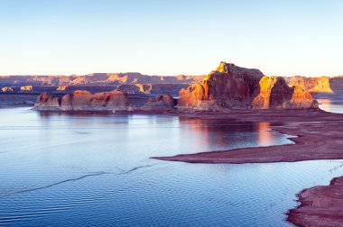 lake Powell, Arizona'nın Üstten Görünüm