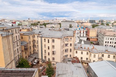 Moskova, Rusya'nın eski Merkezi rooftops görünümünü