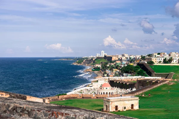 Costa atlântica em San Juan, Porto Rico — Fotografia de Stock