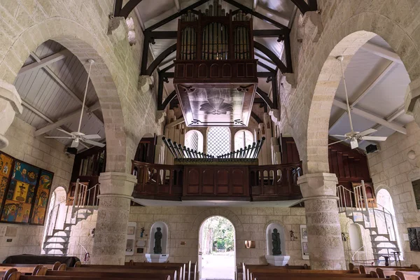 Antigua iglesia de piedra en la isla caribeña Barbados — Foto de Stock