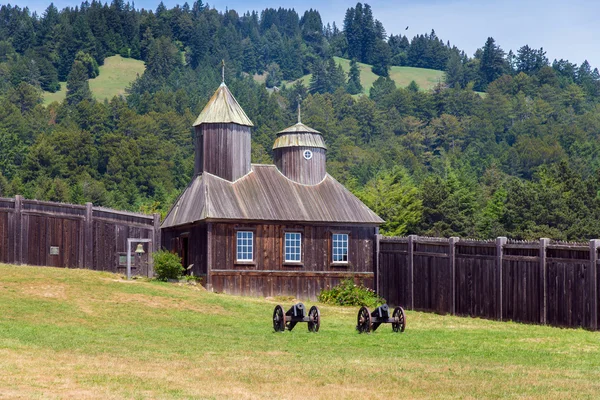 Chiesa di legno a Fort Ross State Historic Park — Foto Stock