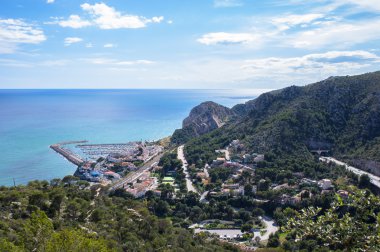 Garraf Köyü üzerinden Garraf doğal Park peyzaj 