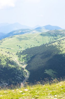 Dağ sırtı pitoresk Üstten Görünüm