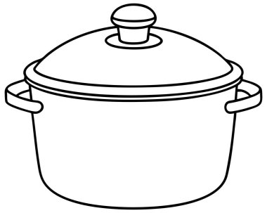 Yemek pişirme aletleri, yemek tarifi görselleri ve mutfak ürünü tasarımları için ideal kapaklı mutfak tenceresi..