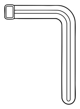 Soyut I biçimli çizgi sanat elementi düzen, grafik yapı ve minimalist yaratıcı tasarım için mükemmel.