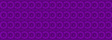 Mor tonlarda soyut simetrik desen, 3 boyutlu çiçek desenli dikişsiz arkaplan vektörü