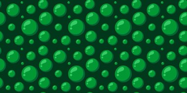 Soyut Yeşil Baloncuklar Karanlık Arkaplanda Parlak Küreler, Modern Dijital Tasarımlar, Duvar Kağıtları ve Tekstil Baskıları İçin Mükemmel, Tazelik ve Dinamizm Taşımacılığı.