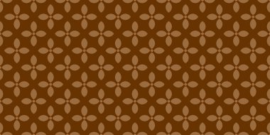 Geleneksel Endonezya Batik tasarımı, çok yönlü bir vektör arkaplanı ya da EPS dosyası olarak sunulan duvar kâğıdı çizimi olarak, rahatlatıcı kahverengi mükemmellikte