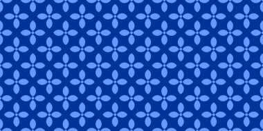 Geleneksel Endonezya Batik tasarımı, çok yönlü bir vektör arkaplanı ya da EPS dosyası olarak sunulan duvar kağıdı çizimi olarak mükemmel bir yatıştırıcı mavi