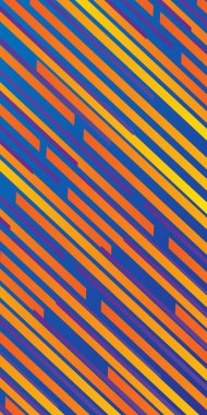 Background stripe diagonal yellow orange line. Blue gradient color. Technology and business template banner
