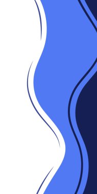 Abstract geometric background. Waves shapes blue color. Business and presentation banner