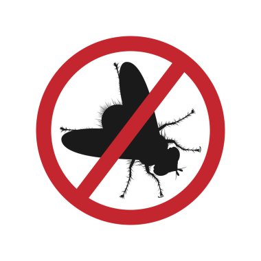 Anti insect and fly symbols and icon