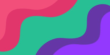 Arkaplan geometrik şekilleri sıvı dalgaları renklendirir. İş ve sunum afişi şablonu