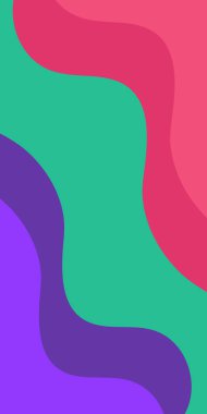 Arkaplan geometrik şekilleri sıvı dalgaları renklendirir. İş ve sunum afişi şablonu