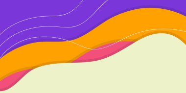 Akıcı renkli dalga arka planı şekillendirir. Dalgalar renk bayrağı. Sunum ve iş şablonu