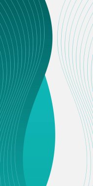 Arkaplan dalgaları sıvıyı şekillendirir. Dalgalı yeşil ve beyaz çizgi