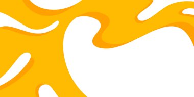 Arkaplan dalgaları beyaz arkaplan üzerinde sarı ve turuncu renkleri şekillendirir