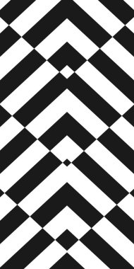 Siyah ve beyaz çizgili bir arka plan. Teknoloji optik çizgili illüzyon duvar kağıdı