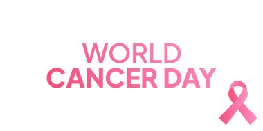 Dünya Kanser Günü geçmişi. Basit sağlık afişi