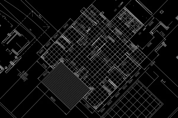 建築計画、建築施工図面 — ストック写真