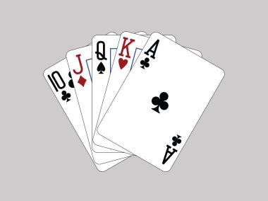İskambil - 10 Ace'dan düz