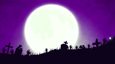 Ürkütücü, pürüzsüz korku döngüsü, ürkütücü mezarlık siluetleri, perili evler, haçlar ve gece gökyüzünde parlayan ay. Sonu gelmeyen bir döngü olarak tasarlandı. Korkutucu tanıtımlar için mükemmel..