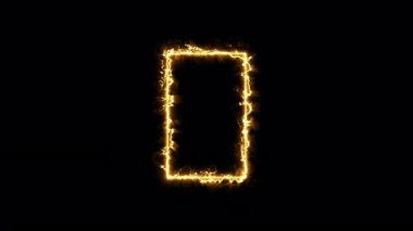 Neon, şeffaf bir arkaplanda oyun yayını videosu için ışık çerçevesini döngüye soktu. Canlı Yayın Çerçevesi - Canlandırılmış Neon Kaplama Şablonu. Döngülü. Alfa kanalı.