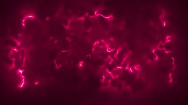 Soyut Kırmızı Enerji Dalgaları Arkaplan Döngüsü. Parlayan Sıvı Hareketi, Işık Çizgileri ve Dinamik Çizgiler Animasyonu. Video Düzenleme ve Kusursuz VFX için Fütürist Plasma, Sıvı Ateş ve Neon Akımı Efekti