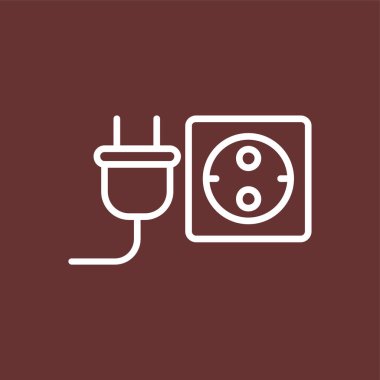 Fiş simgesi, vektör illüstrasyonu basit tasarım