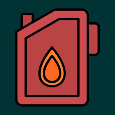 Yağ Değiştirme simgesi, vektör çizimi basit tasarım