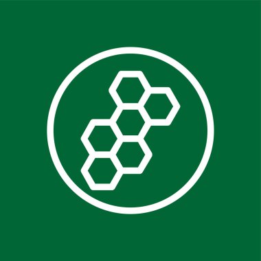 Kimya simgesi, vektör illüstrasyonu basit tasarım