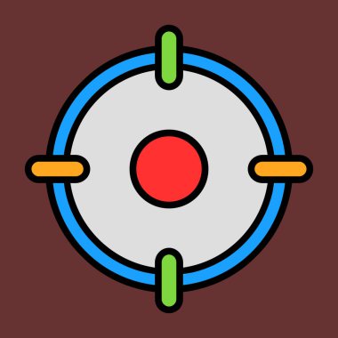 Goal icon, vector illustration simple design