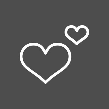 aşk simgesi, vektör illüstrasyonu basit tasarım