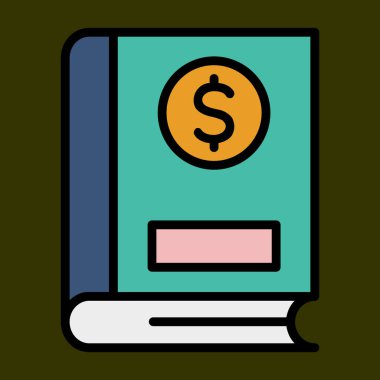 finans simgesi, vektör illüstrasyonu basit tasarım