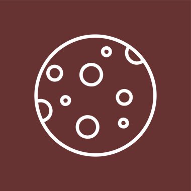 Ay simgesi, vektör illüstrasyonu basit tasarım