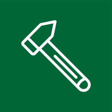 Çekiç simgesi, vektör illüstrasyonu basit tasarım