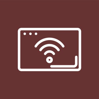 wifi simgesi, vektör illüstrasyonu basit tasarım