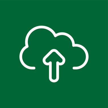 Upload icon, vector illustration simple design